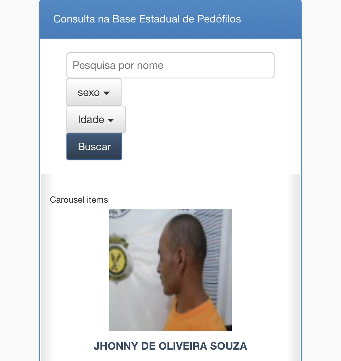 Banco Estadual de Pedófilos é aberto para consulta da população com 4 condenados