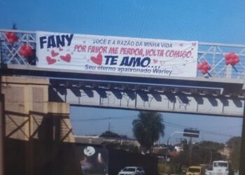 Após ser vacilão, Warley faz mega faixa para Fany e internet não perdoa