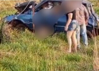 Motorista foge de barreira policial, capota o carro e m*rre em MS