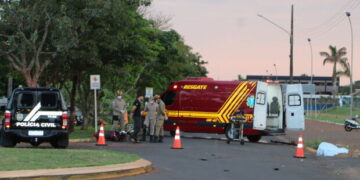 Vídeo: imagens mostram acidente que matou motociclista em MS