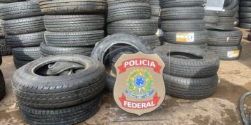 Polícia Federal combate a comercialização ilegal de pneus