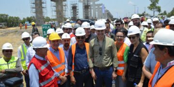 Com o presidente do Paraguai, Deputado Paulo Corrêa visita obras da Ponte Bioceânica