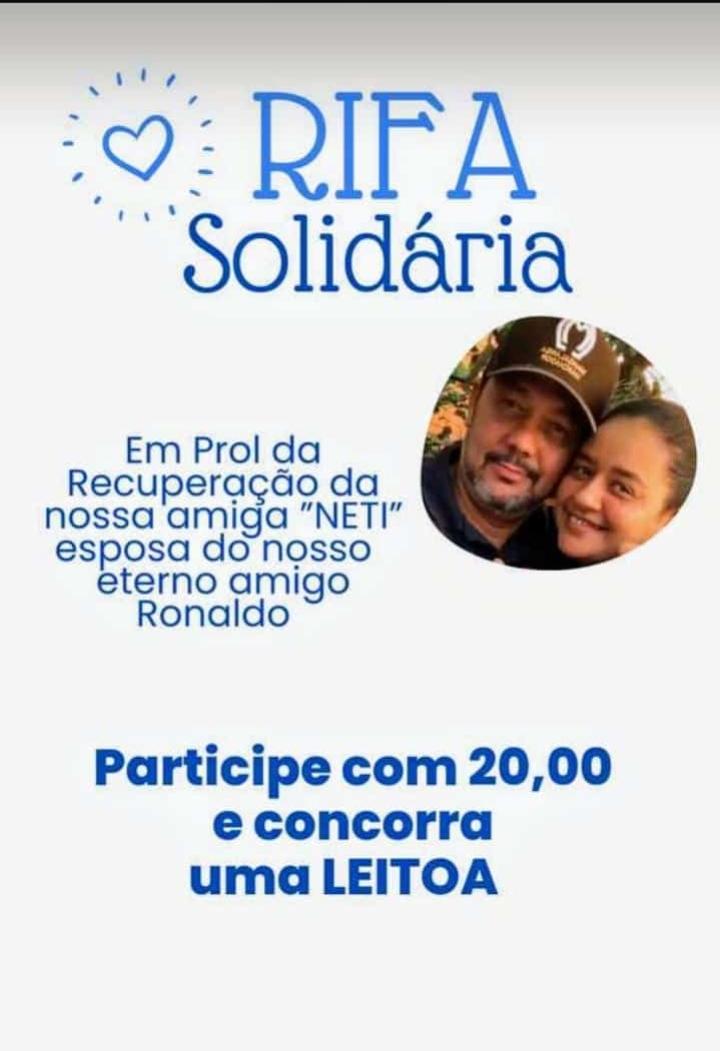 Muqueca partiu de maneira inesperada, e amigos fazem rifa para Neti arcar com contas e medicamentos; veja como ajudar