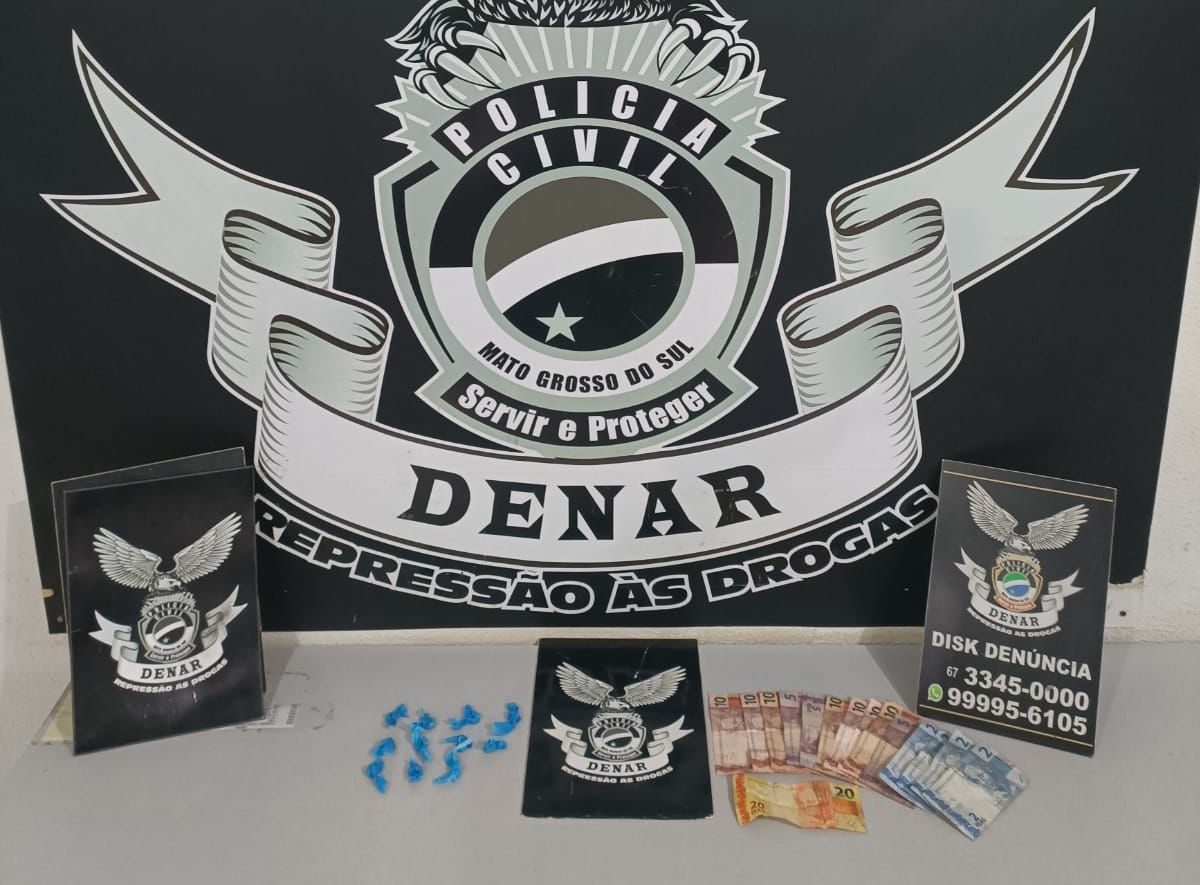 Polícia prende homem por tráfico de drogas em Campo Grande