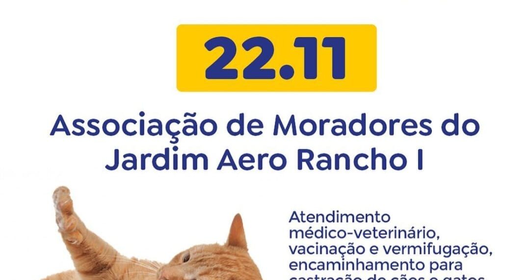 Novembro Azul Pet: Subea leva atendimento veterinário itinerante para animais machos Jardim Aero Rancho I