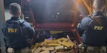 PRF apreende 476 Kg de maconha em Dourados