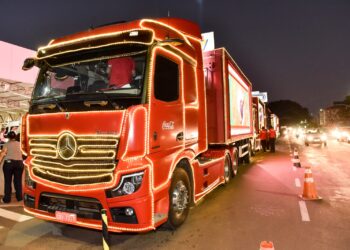 Caravana de Natal Coca-Cola faz parada na Cidade do Natal esta noite