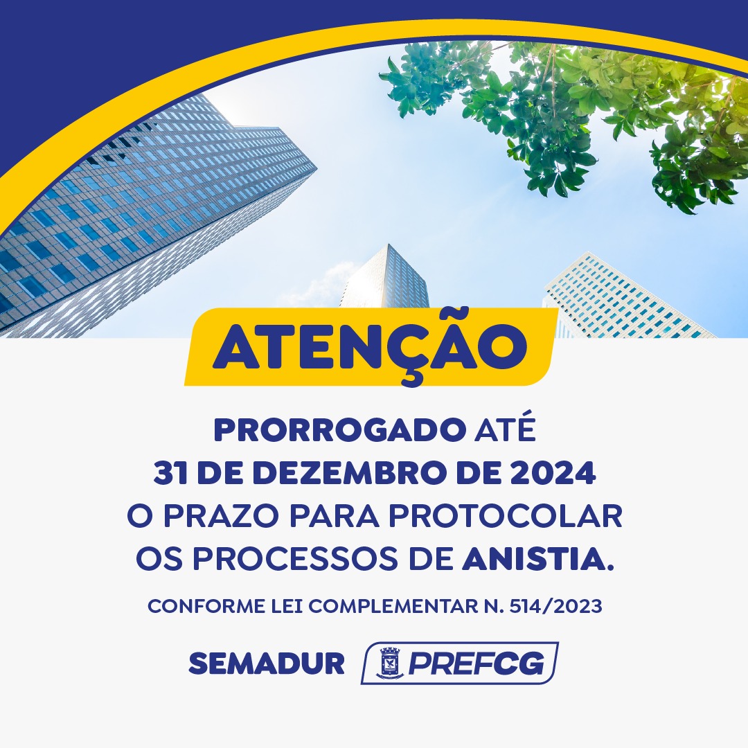 Lei da Anistia: Prefeitura prorroga até 2024 prazo para regularização de imóveis