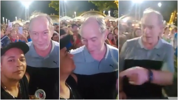 Vídeo: Ciro Gomes prancha mão na cara de homem após ser chamado de b4nd1do