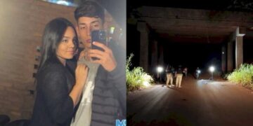 Vídeo: jovens m*rrem em acidente em MS; moto ficou pendurada em árvore 