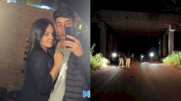 Vídeo: jovens m*rrem em acidente em MS; moto ficou pendurada em árvore 