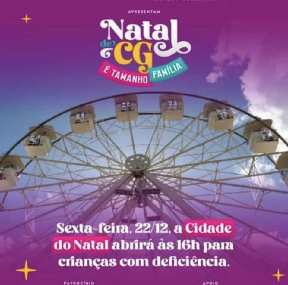 Cidade do Natal abre mais cedo nesta sexta e recebe crianças com deficiência; veja como participar 