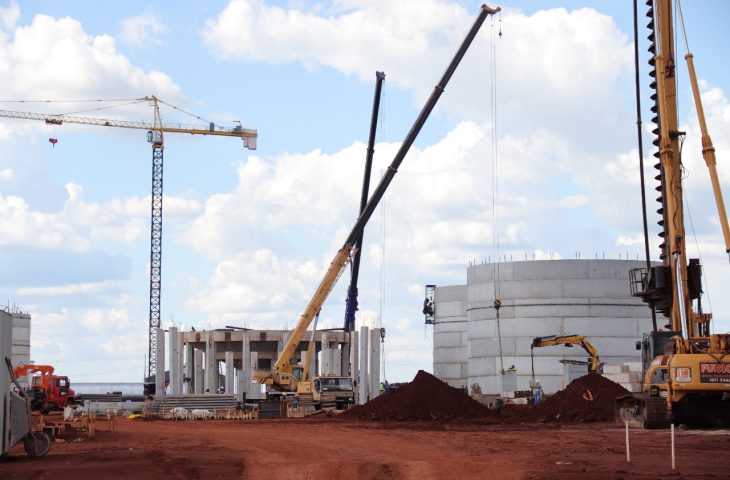 Obra de indústria de etanol de cereais gera 600 empregos em Sidrolândia