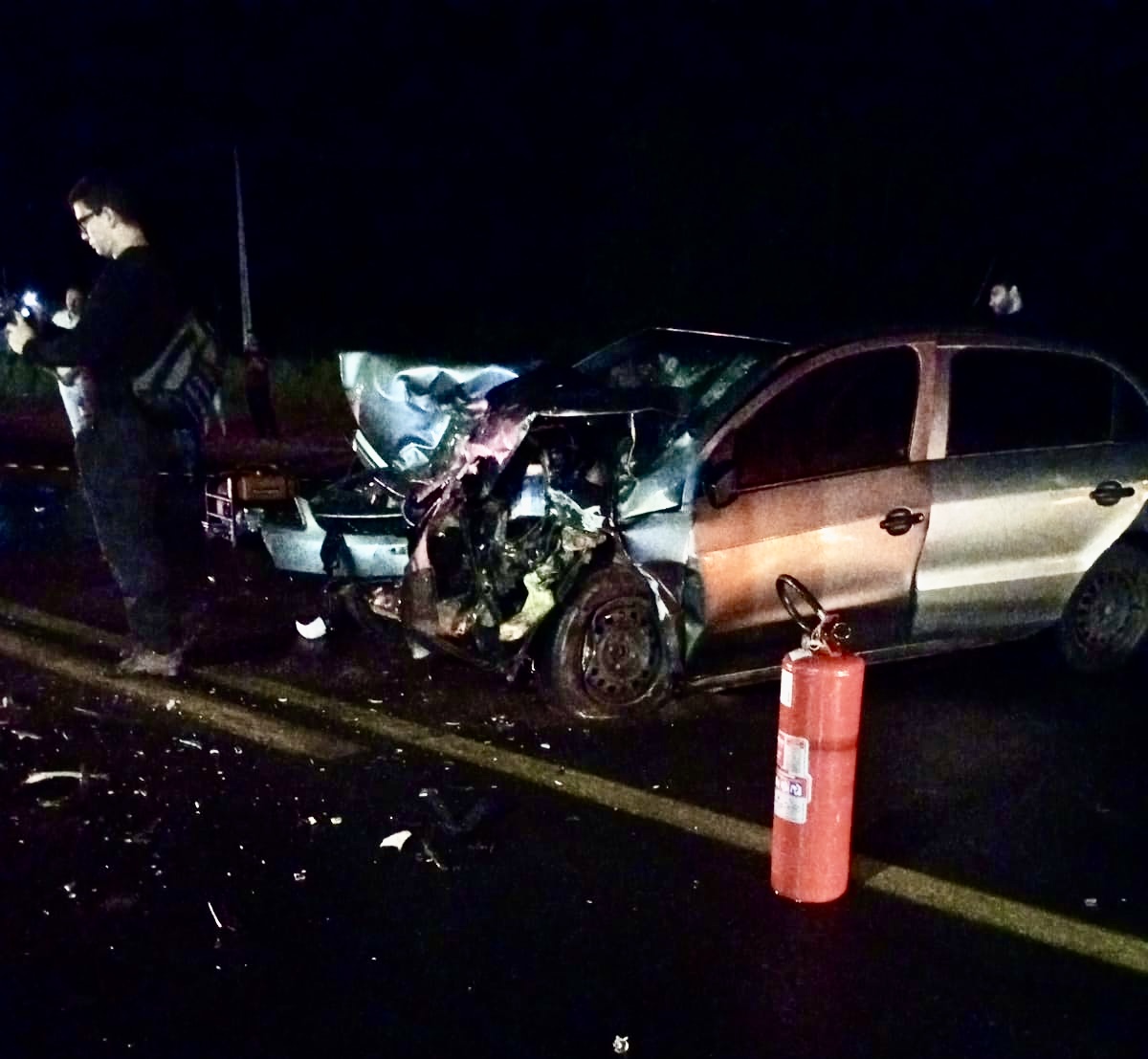 Vídeo: motorista m*rre e quatro ficam em estado grave após acidente na  BR-163 em CG