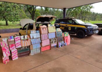 PRF apreende carga de cigarros eletrônicos em Três Lagoas