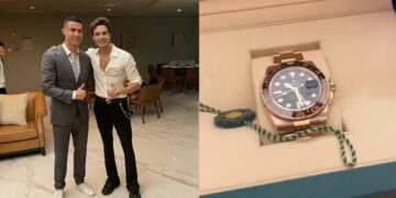 Vídeo: Luan Santana ganha Rolex de Cristiano Ronaldo