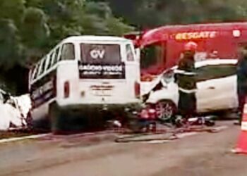 Um m*rre e 6 ficam feridos em acidente na BR-262 em MS 