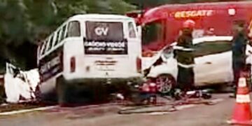 Um m*rre e 6 ficam feridos em acidente na BR-262 em MS 