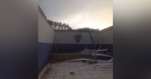 Prestes a inaugurar, igreja é destruída por força dos ventos em Campo Grande; veja como ajudar 