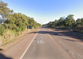 Jovem m*rre ao perder controle do guidão e cair de moto na BR-163 em MS