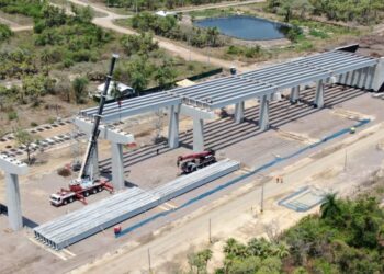 Com avanço, obra da ponte da Rota Bioceânica está 43,6% concluída nas duas margens do Rio Paraguai
