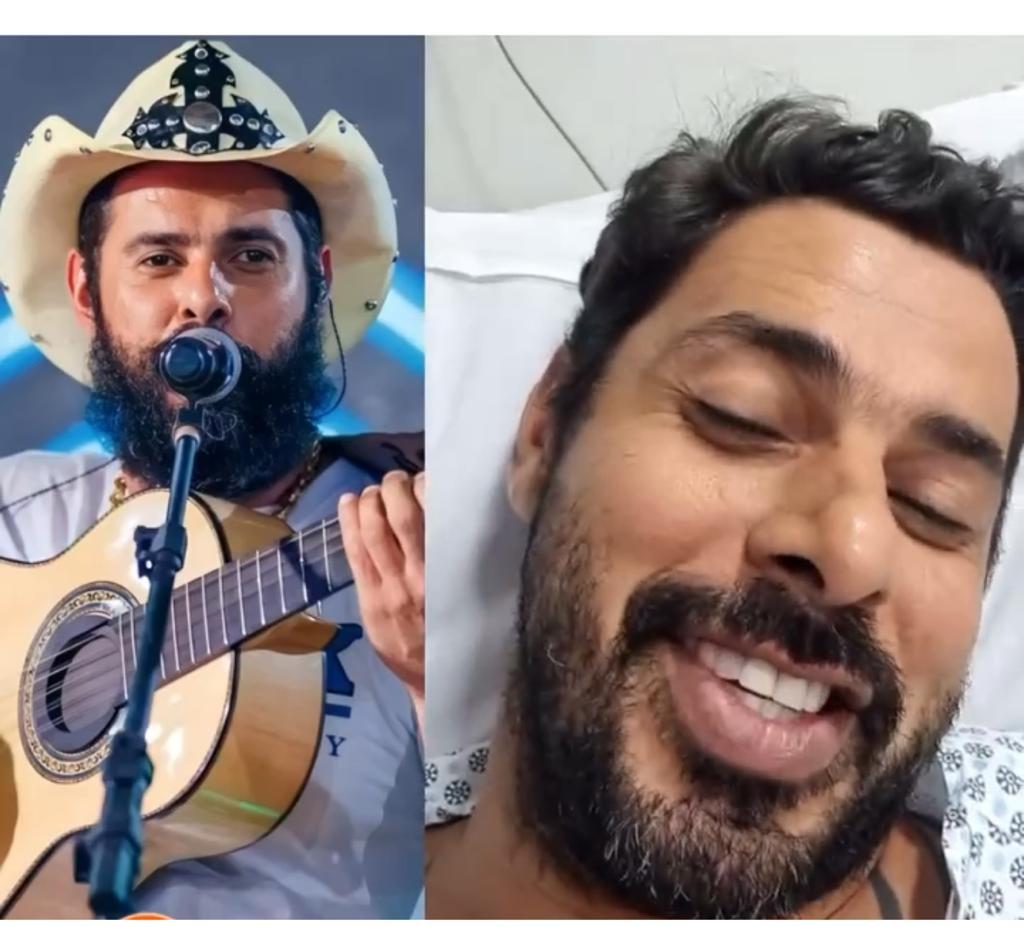 João Carreiro gravou vídeo para os fãs antes de cirurgia e brincou: “se eu empacotar não quero essa roupinha”  