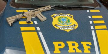PRF e PF apreendem fuzil em Ponta Porã