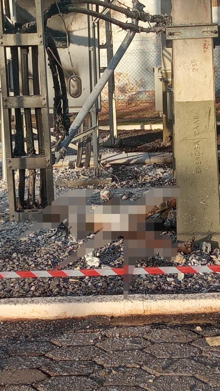 Vídeo: homem m*rre ao tentar furtar fios em subestação da Energisa; fogo tomou conta do local 