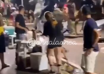 Vídeo: com inimigos do fim brigões, PM dispersa foliões na Mato Grosso