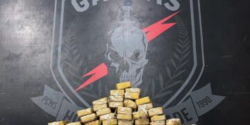 Com ajuda de cão farejador, polícia apreende 126 kg de pasta base de cocaína em Campo Grande