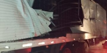 Vídeo: Bêbado apanha mais que ‘gato de desenho’ ao deixar rastro de destruição com carreta