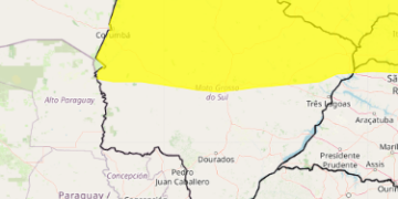 Norte do Estado está em área com alerta de tempestade