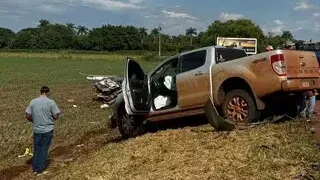 Motorista m*rre ao bater carro em caminhonete na MS-162 