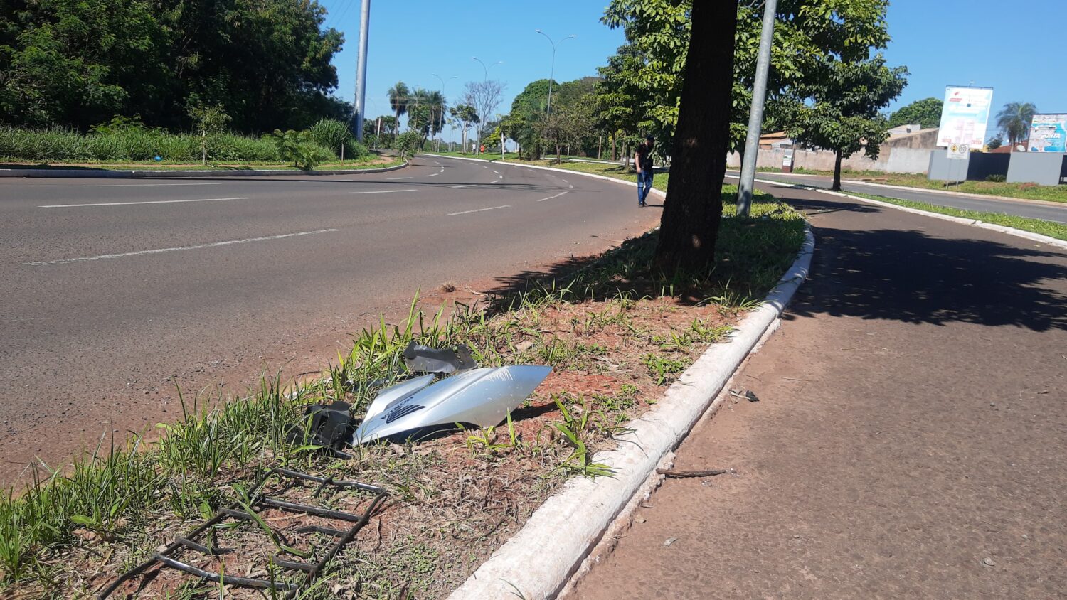 Homem morre após bater em árvore na Capital 