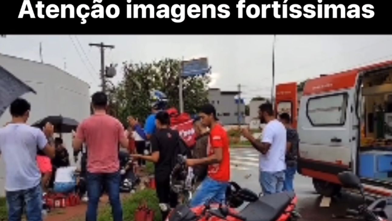 Vídeo: mulher bate moto em muro no Monte Castelo e socorrista lutam pela vida dela enquanto populares oram 