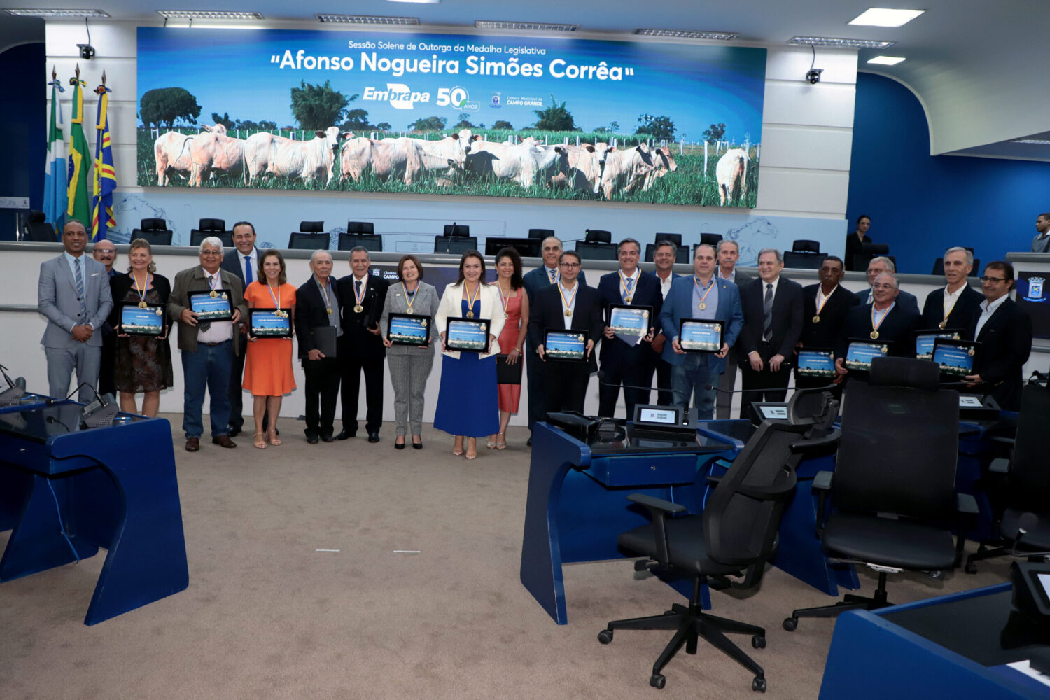 Embrapa comemora 50 anos de criação com solenidade na Câmara de Vereadores
