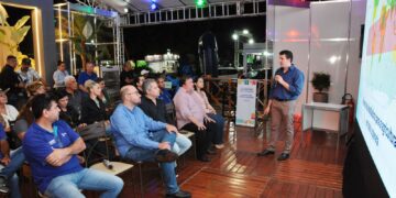 Em palestra no estande da PrefCG, pesquisadores destacam papel da tecnologia na produção de alimentos