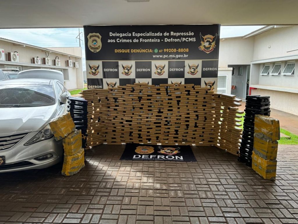Polícia Civil faz apreensão de 500 kg de maconha em Ponta Porã