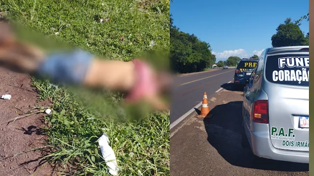 Homem é encontrado morto na BR-262 em Anastácio