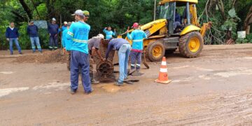 Dia ensolarado colabora para reparos aos danos causados pela chuva