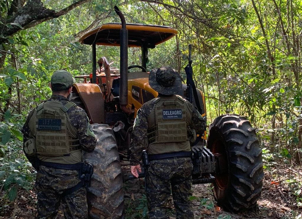 Polícia Civil recuperou equipamento agrícola roubado e prende receptador em Coxim
