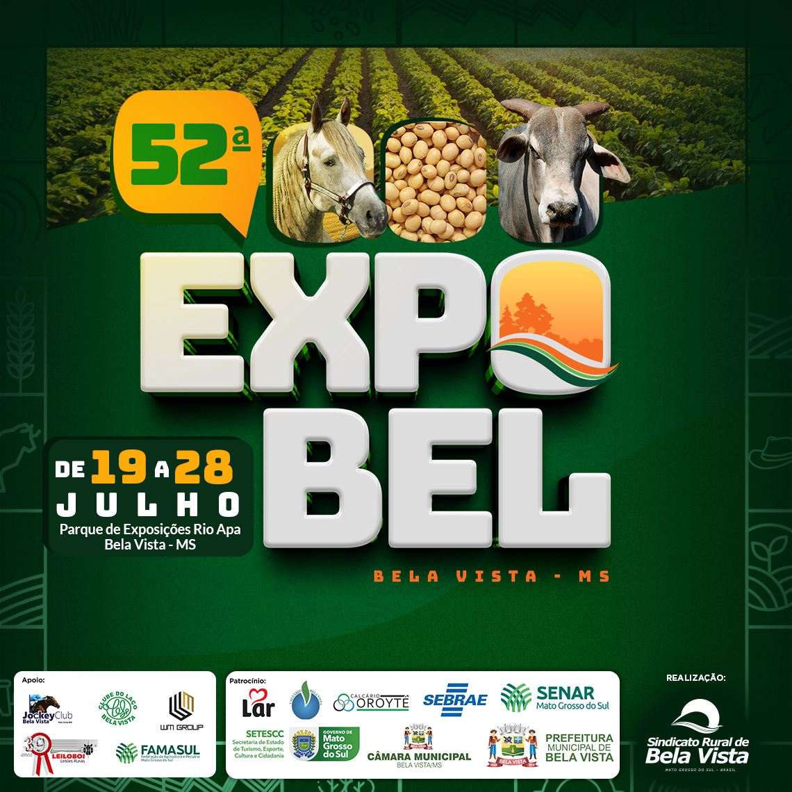 Bela Vista: 52ª Expobel promete agitar a fronteira sul-mato-grossense e já tem shows confirmados