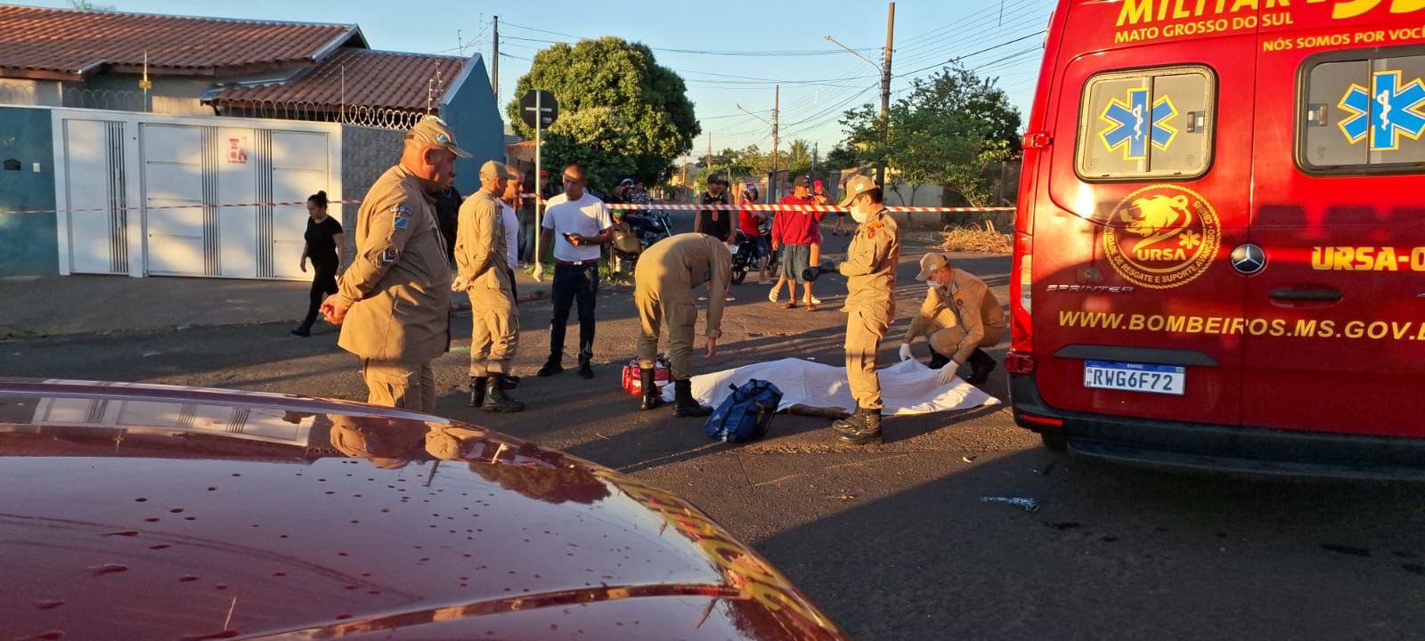 Vídeo: Homem tenta fugir na contramão mas é morto a tiros no Guanandi