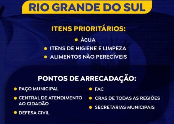 Corrente de solidariedade: Prefeitura de Campo Grande faz arrecadação de donativos para  o RS