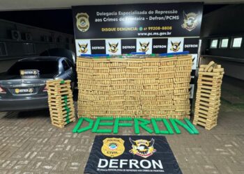 Durante operação “Protetor”, foram apreendidas quase 1 tonelada de maconha em Dourados