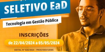 Inscrições para graduação em Tecnologia em Gestão Pública estarão abertas até domingo