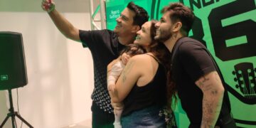 Na Capital para show No Pelo 360º, Hugo e Guilherme dão aula de como tratar os fãs
