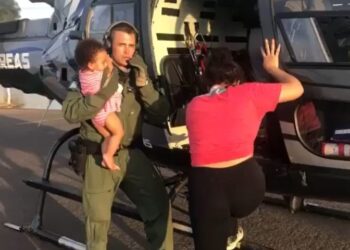 Helicóptero de MS ajuda no resgate de crianças e transporte de gestante no Rio Grande do Sul