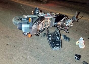 Motociclista fica gravemente ferido após colidir com carreta em Dourados