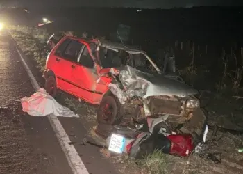 Motociclista morreu em colisão entre carro e moto em Batayporã